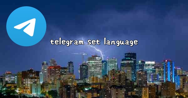 telegram set language