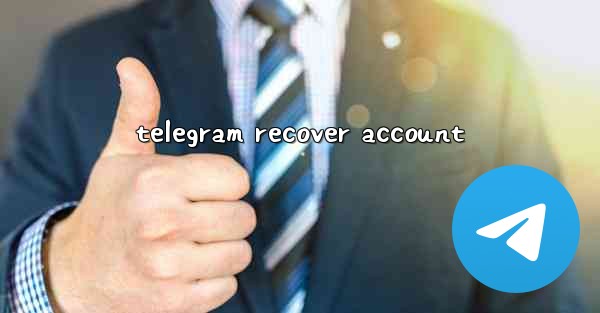 telegram recover account