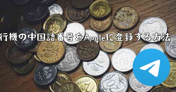 紙飛行機の中国語番号をAppleに登録する方法