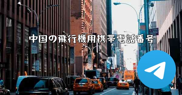 中国の飛行機用携帯電話番号