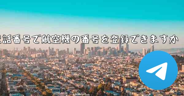 中国の携帯電話番号で航空機の番号を登録できますか