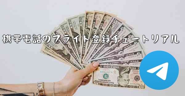 Apple 携帯電話のフライト登録チュートリアル