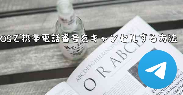 Paper Plane iOSで携帯電話番号をキャンセルする方法