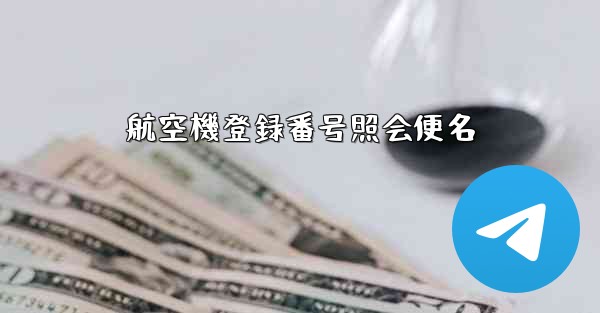 航空機登録番号照会便名