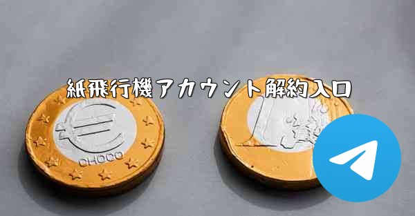 紙飛行機アカウント解約入口