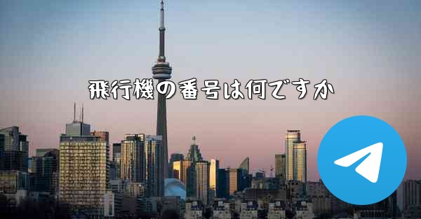飛行機の番号は何ですか