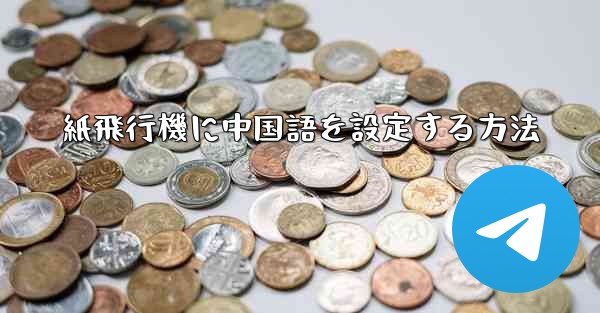 紙飛行機に中国語を設定する方法