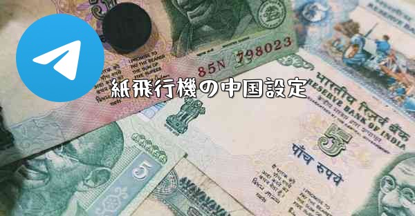 紙飛行機の中国設定