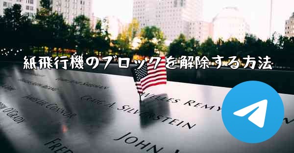 <b>紙飛行機のブロックを解除する方法</b>