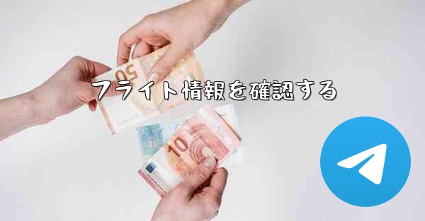 フライト情報を確認する