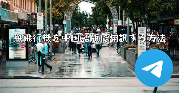 紙飛行機を中国語版に翻訳する方法