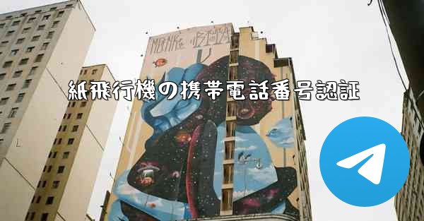 紙飛行機の携帯電話番号認証