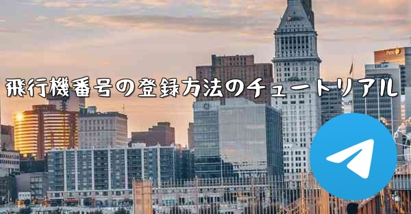 飛行機番号の登録方法のチュートリアル