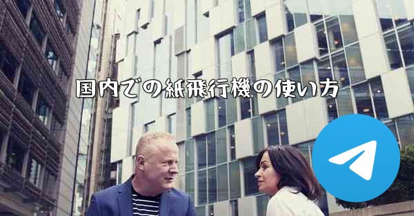 国内での紙飛行機の使い方