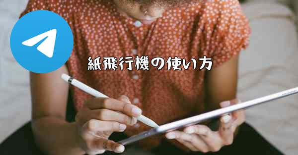 紙飛行機の使い方