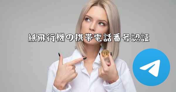 紙飛行機の携帯電話番号認証