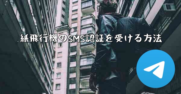 紙飛行機のSMS認証を受ける方法