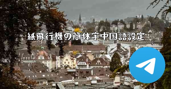 紙飛行機の簡体字中国語設定