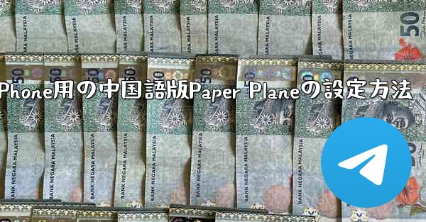 iPhone用の中国語版Paper Planeの設定方法
