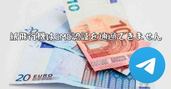 紙飛行機はSMS認証を通過できません
