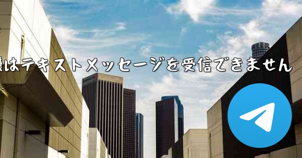 国内の紙飛行機はテキストメッセージを受信できません