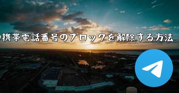 Paper Planeの携帯電話番号のブロックを解除する方法