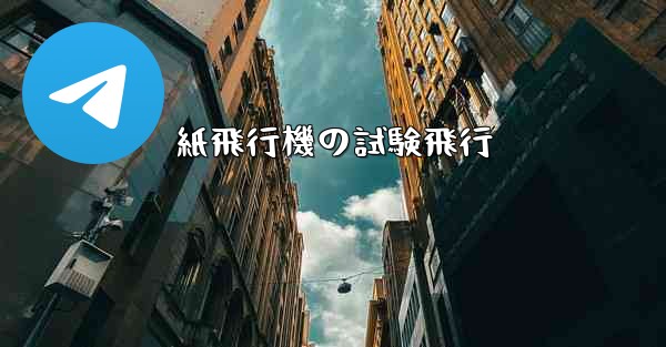 紙飛行機の試験飛行