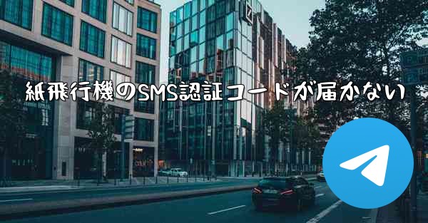 紙飛行機のSMS認証コードが届かない