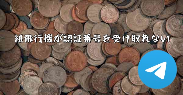 紙飛行機が認証番号を受け取れない