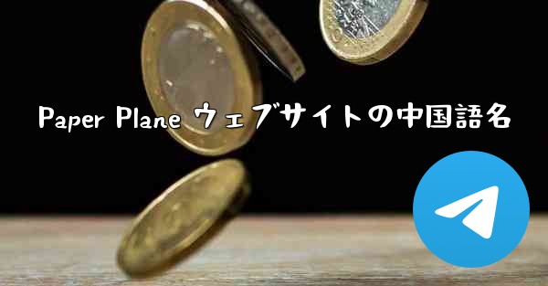 Paper Plane ウェブサイトの中国語名