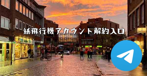 紙飛行機アカウント解約入口