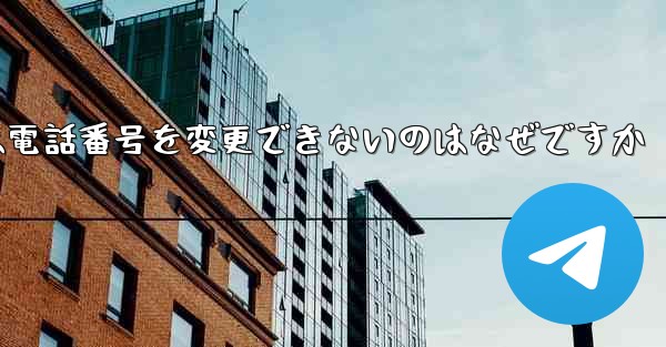 Paper Plane では電話番号を変更できないのはなぜですか