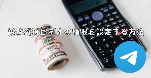 紙飛行機ビデオの権限を設定する方法