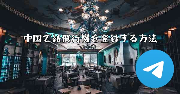 中国で紙飛行機を登録する方法
