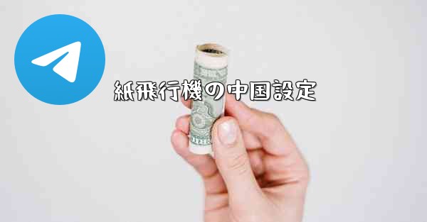 紙飛行機の中国設定