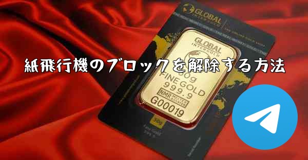 紙飛行機のブロックを解除する方法