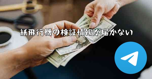 紙飛行機の検証情報が届かない
