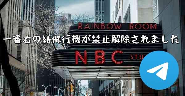 一番右の紙飛行機が禁止解除されました