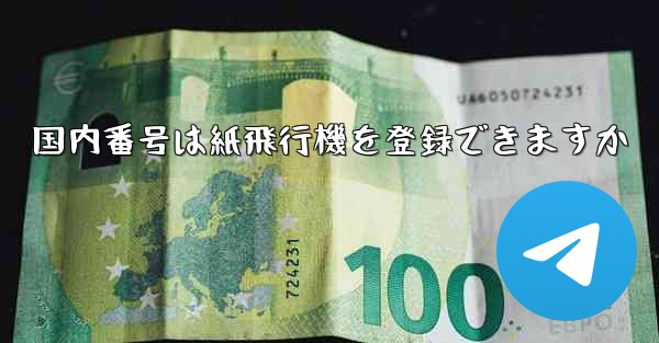 国内番号は紙飛行機を登録できますか