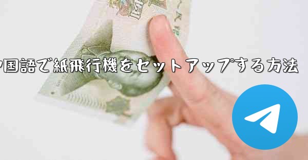 中国語で紙飛行機をセットアップする方法