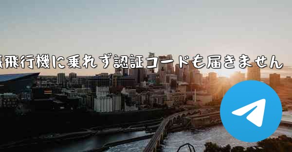 紙飛行機に乗れず認証コードも届きません