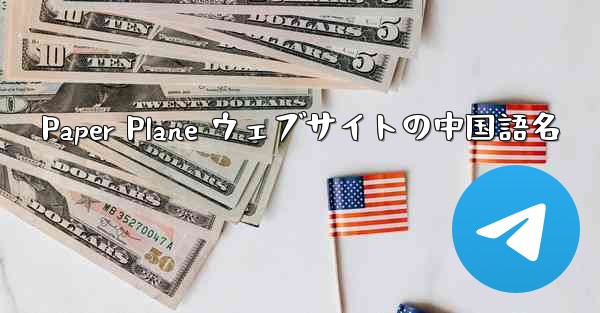 Paper Plane ウェブサイトの中国語名