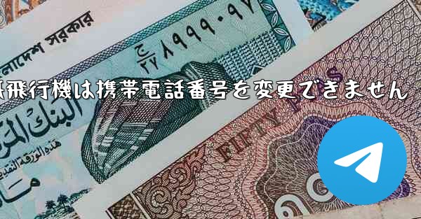紙飛行機は携帯電話番号を変更できません