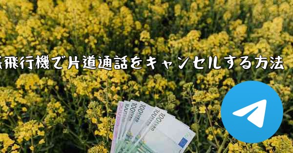 紙飛行機で片道通話をキャンセルする方法