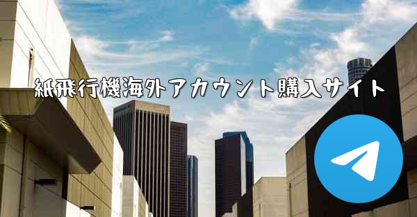 紙飛行機海外アカウント購入サイト