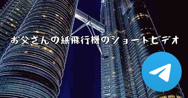 お父さんの紙飛行機のショートビデオ