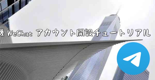 紙飛行機 WeChat アカウント開設チュートリアル