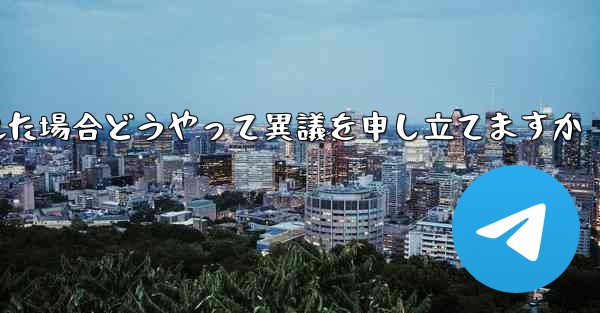 紙飛行機が禁止された場合どうやって異議を申し立てますか