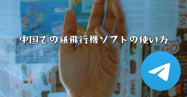 中国での紙飛行機ソフトの使い方