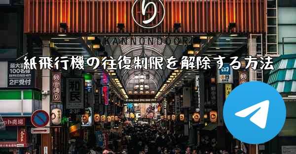 紙飛行機の往復制限を解除する方法